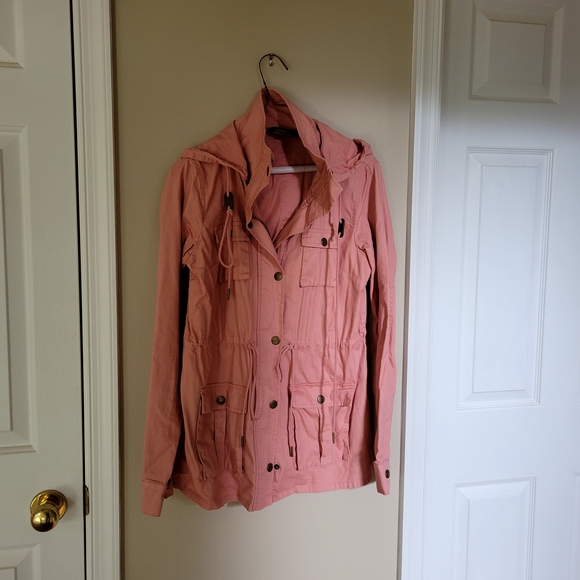 Market & Spruce Pink Utility Jacket - Picture 2 of 8